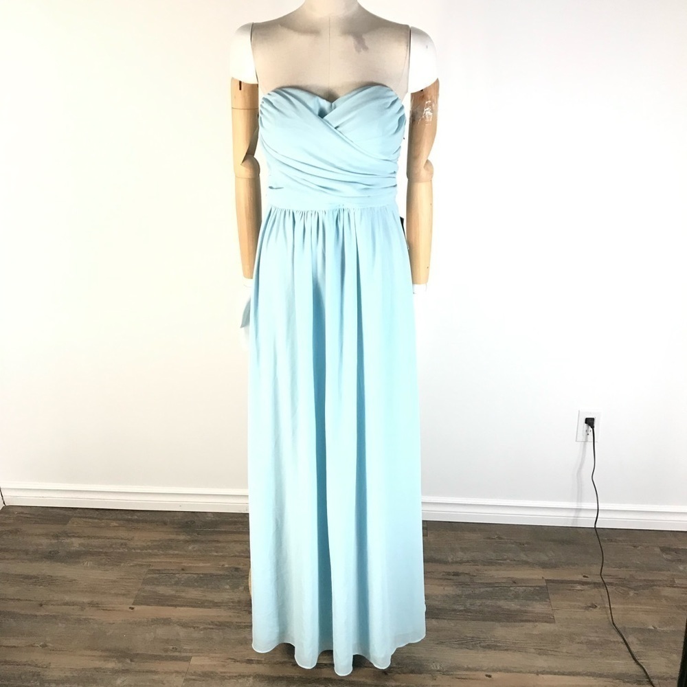 Lulu’s Love and be Loved Robin Egg Blue Strapless Sweetheart Dress NWT!